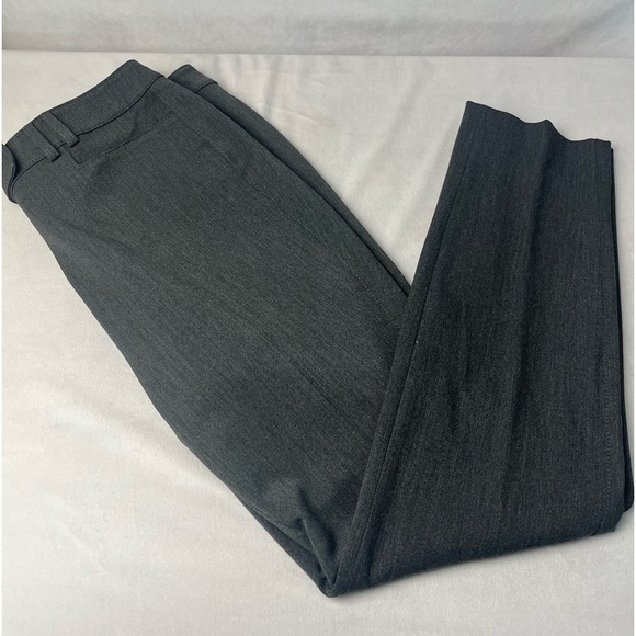 NWT WHITE HOUSE BLACK MARKET DARK GREY WOMANS SLIM LEG DRESS PANTS - Picture 1 of 7